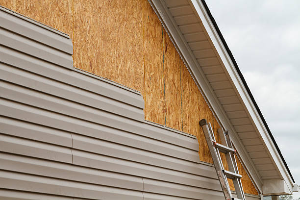 Professional Emergency Siding Repair technician working in Titusville, FL